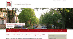 Desktop Screenshot of muenster-ferienwohnung.de